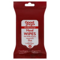 Good To Go Hand Wipes, Antibacterial, 15 Each