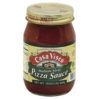 Casa Visco Pizza Sauce, Italian Style, 16 Ounce