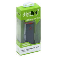 Hottips Power Bank, Rechargeable, 1 Each