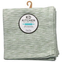 KD Kitchen Dishcloths, Green Tea, 3 Pack, 3 Each