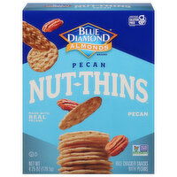 Blue Diamond Almonds Nut-Thins Rice Cracker Snacks, Pecan, 4.25 Ounce