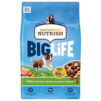 Rachael Ray Nutrish Big Life Natural 30 lb+ Adult Savory Chicken Veggies & Barley Recipe Food for Dogs, 28 Pound