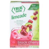 True Lemon Drink Mix, Limeade, Black Cherry, 10 Each