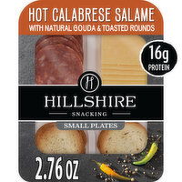 Hillshire Snacking Snacking Small Plates, Hot Calabrese Salame Deli Lunch Meat with Gouda Cheese, 2.76 Ounce