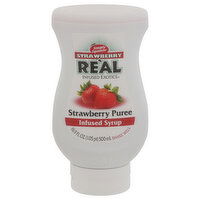 Simply Squeeze Infused Syrup, Strawberry, Puree, 16.9 Fluid ounce