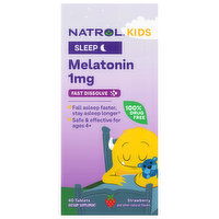 Natrol Melatonin, 1 mg, Tablets, Strawberry, Kids, 40 Each