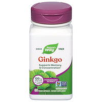 Nature's Way Vegan Capsules Standardized Extract 120 mg Ginkgo, 60 Each