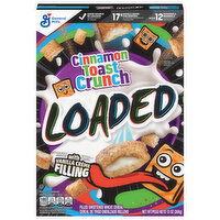 Cinnamon Toast Crunch Cereal, Loaded, Large Size, 13 Ounce