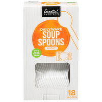 Essential Everyday Soup Spoons, Dailyware, Basic, 18 Each