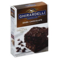 Ghirardelli Brownie Mix, Premium, Dark Chocolate, 20 Ounce