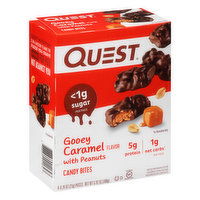 Quest Candy Bites, Gooey Caramel with Peanuts, 8 Each