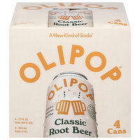 Olipop Classic Root Beer Soda, 4 Each