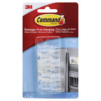 Command Fridge Clips, Clear, 1 Each