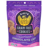 Siete Cookies, Grain Free, Chocolate Chip, 4.5 Ounce