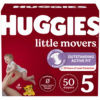 Huggies Little Movers Diapers, Disney Baby, 5 (Over 27 lb), 50 Each