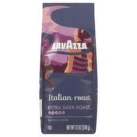 Lavazza Coffee, Ground, Extra Dark Roast, Italian Roast, 12 Ounce