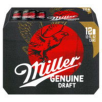 Miller Genuine Draft Beer, 12 Each