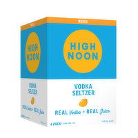 High Noon Mango Vodka Hard Seltzer 355ml Can 4pk, 355 Millilitre