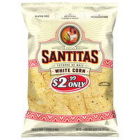 Santitas White Corn Tortilla Chips, 11 Ounce