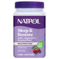 Natrol Melatonin Free Gummies Cherry Flavor Sleep & Restore, 60 Each