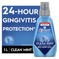 Crest Pro Health Pro Health Multi Protection Clean Mint CPC (cetylpyridinium chloride) Antigingivitis/Antiplaque Oral Rinse, 1 L (33.8 fl oz), 33.8 Fluid ounce