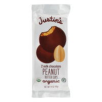 Justin's Peanut Butter Cups, Milk Chocolate, Organic, 2 Each