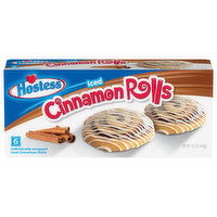 Hostess Rolls, Cinnamon, Iced, 6 Each