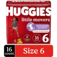 Huggies Little Movers 6 (Over 35 lb) Disney Baby Diapers, 16 Each