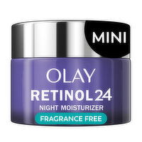 Olay Regenerist Retinol 24 Mini, Smooth - Renew - Hydrate Night Face Moisturizer, Fragrance-Free, Trial Size, 0.5 Fluid ounce