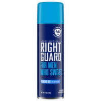 Right Guard Antiperspirant/Deodorant Aerosol, Powder Dry, 4-in-1 Protection, 6 Ounce