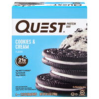 Quest Protein Bar, Cookies & Cream Flavor, 4 Each