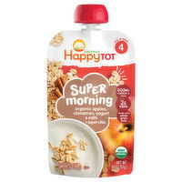 HappyTot Organics Fruit, Yogurt & Grain Blend, Super Morning, 4 (Tots & Tykes), 4 Ounce