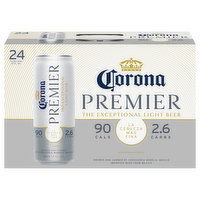 Corona Beer, Premier, The Exceptional Light, 24 Each