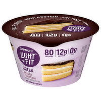 Dannon Light + Fit Fat Free Greek Boston Cream Pie Yogurt, 5.3 Ounce
