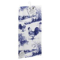 Kay Dee Designs Dual Purpose Towel, Terry, Blue Rooster, 1 Each