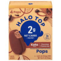 Halo Top Pops, Chocolate Cheesecake, Keto Series, 4 Each