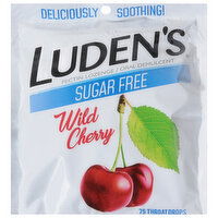 Luden's Throat Drops, Sugar Free, Wild Cherry, 75 Each