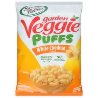 Sensible Portions Garden Veggie Corn Puffs, Baked, White Cheddar Flavored, 3.75 Ounce