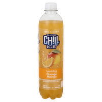 Super Chill Ice Sparkling Water Beverage, Orange Mango, 17 Ounce