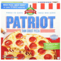 Patriot Pizza, Thin Crust, Red, White & 'Roni, 17.4 Ounce