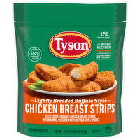 Tyson Chicken Breast Strips, Lightly Breaded Buffalo Style, 20 Ounce