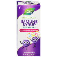 Nature's Way Immune Syrup, Sambucus, Kids, Elderberry, Ages 2+, 4 Fluid ounce