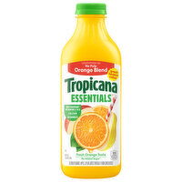 Tropicana Essentials Juice, No Added Sugar, Orange Blend, No Pulp, 46 Fluid ounce