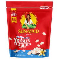 Sun-Maid Vanilla Yogurt Covered Raisins 8oz Resealable Stand-Up Bag, 8 Ounce