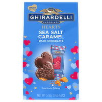 Ghirardelli Dark Chocolate, Hearts, Sea Salt Caramel, 5.8 Ounce