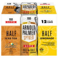 Arnold Palmer Spiked Half & Half, Lite, Iced Tea/Lemonade, 12 Each