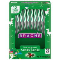 Brach's Candy Canes, Wintergreen, 12 Each