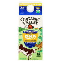 Organic Valley Family First Milk, 2% Reduced Fat, 0.5 Gallon
