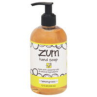 Zum Hand Soap, Lemongrass, 12 Fluid ounce