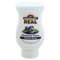 Real Infused Syrup, Blueberry Puree, 16.9 Ounce